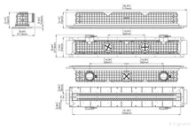 Įkelti vaizdą į galerijos rodinį, Priglaistomas difuzorius ERGOVENT LINEO PRO PUZZLE | 75mm jungtys x 2 plyšiai x 1050mm x 20mm x su sklende