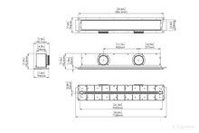 Įkelti vaizdą į galerijos rodinį, Priglaistomas difuzorius ERGOVENT LINEO PRO PUZZLE | 125mm jungtys*2vnt x 1 plyšys x 1050mm x 20mm x be sklendės