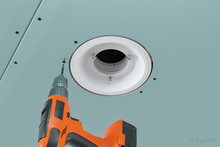 Įkelti vaizdą į galerijos rodinį, NAUJIENA: Priglaistomas difuzorius ERGOVENT RONDO COANDA - 125 mm (su sklende)