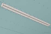 Įkelti vaizdą į galerijos rodinį, Priglaistomas difuzorius ERGOVENT LINEO PRO CONDI | 125mm jungtys*2vnt x 1 plyšys x 1050mm x 20mm x be sklendės