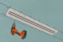 Įkelti vaizdą į galerijos rodinį, Priglaistomas difuzorius ERGOVENT LINEO PRO PUZZLE | 90mm jungtys x 2 plyšiai x 1050mm x 20mm x su sklende