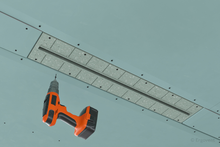 Įkelti vaizdą į galerijos rodinį, Priglaistomas linijinis difuzorius ERGOVENT LINEO PRO-1000/75 PROFILE