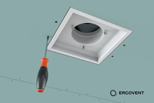 Įkelti vaizdą į galerijos rodinį, Ventilatsiooniplafoon ERGOVENT KVADRO - 100 mm