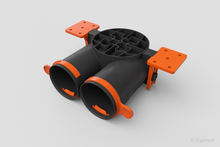 Įkelti vaizdą į galerijos rodinį, Antistatinė ERGOVENT AERO-PRO difuzoriaus dėžutė SLIM BOX 2x75 (125mm-2x75mm)
