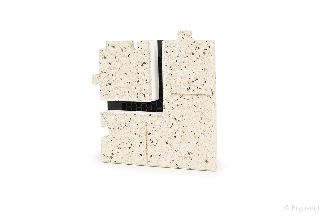 Muliažas ERGOVENT LINEO PRO PUZZLE difuzoriui | 1 plyšys x 20mm x kampinis