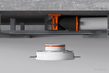 Įkelti vaizdą į galerijos rodinį, Antistatinė ERGOVENT AERO-PRO difuzoriaus dėžutė SLIM BOX 2x75 (125mm-2x75mm)
