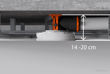 Įkelti vaizdą į galerijos rodinį, Antistatinė ERGOVENT AERO-PRO difuzoriaus dėžutė SLIM BOX 2x75 (125mm-2x75mm)
