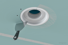 Įkelti vaizdą į galerijos rodinį, Priglaistomas difuzorius ERGOVENT RONDO - 125 mm (su sklende)
