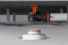 Įkelti vaizdą į galerijos rodinį, Antistatinė ERGOVENT AERO-PRO difuzoriaus dėžutė SLIM BOX 2x75 (125mm-2x75mm)
