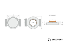 Įkelti vaizdą į galerijos rodinį, Ventilatsiooniplafoon ERGOVENT RONDO - 160 mm
